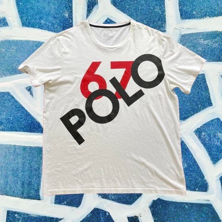 white ralph lauren polo t-shirt