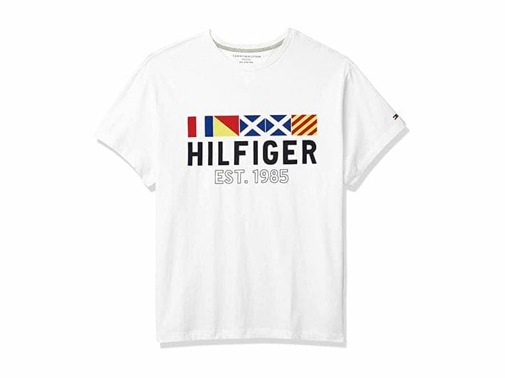 t-shirt tommy color-blanche a manche courtes